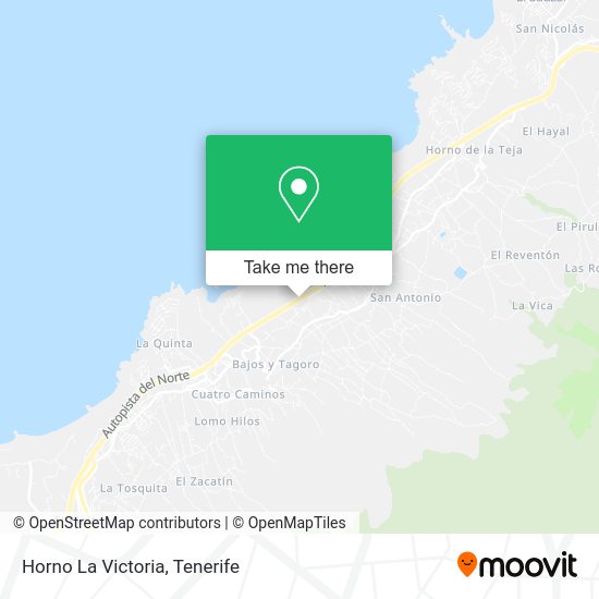 Horno La Victoria map