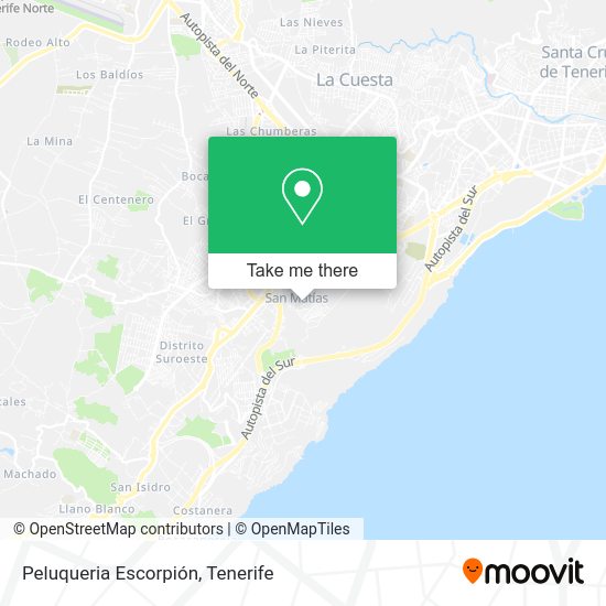 Peluqueria Escorpión map