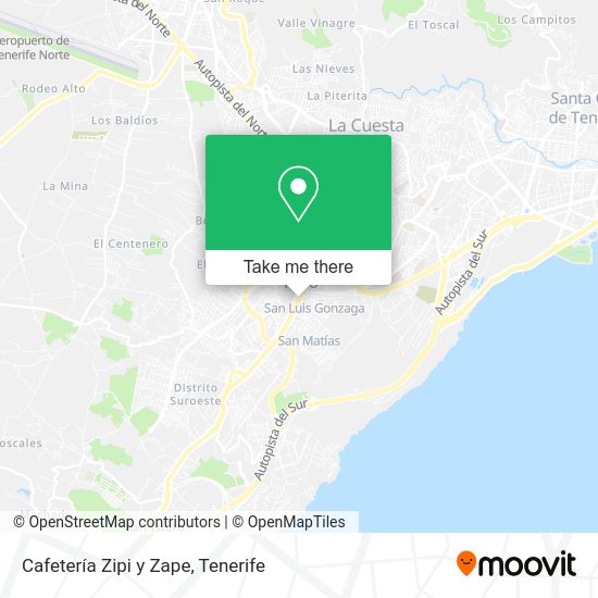 Cafetería Zipi y Zape map