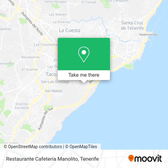 Restaurante Cafetería Manolito map