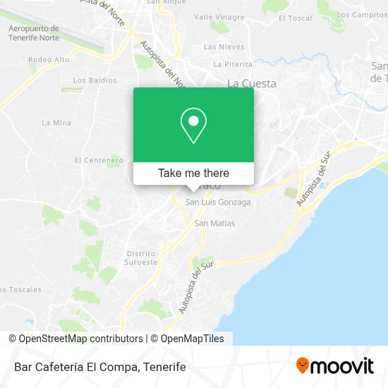 Bar Cafetería El Compa map