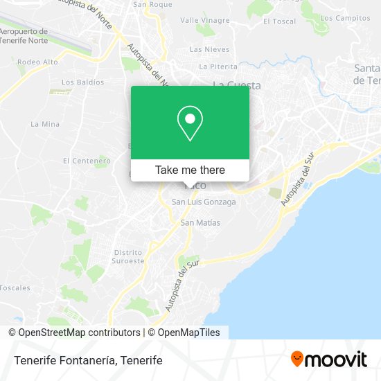 Tenerife Fontanería map
