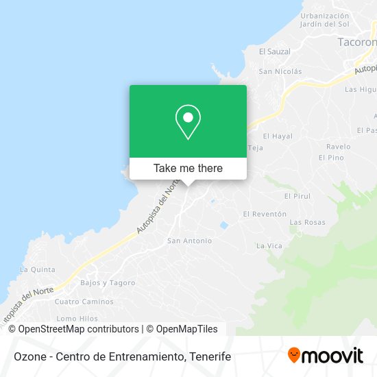 Ozone - Centro de Entrenamiento map