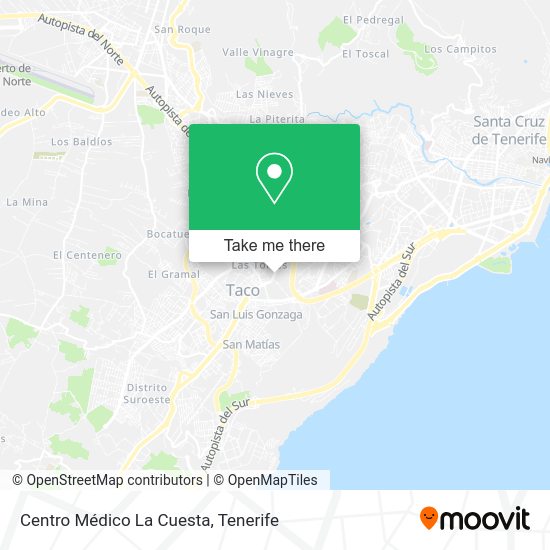 Centro Médico La Cuesta map