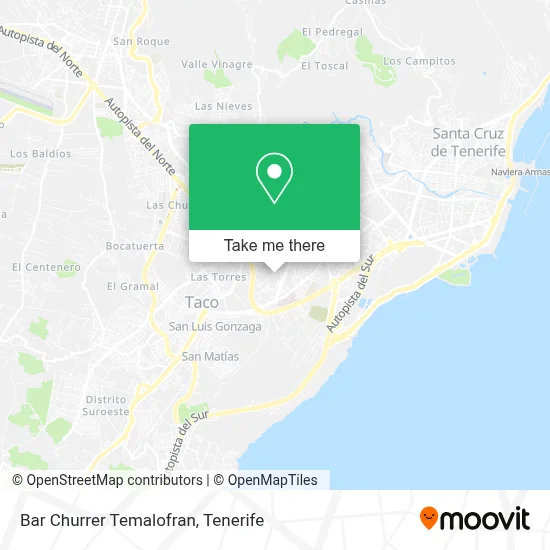 Bar Churrer Temalofran map