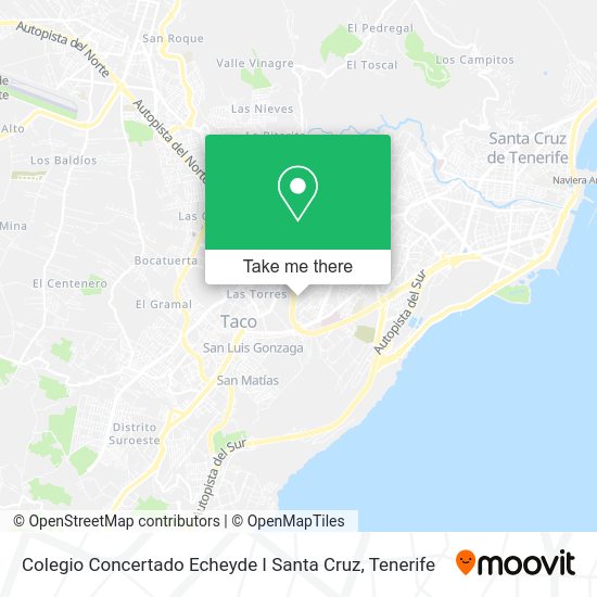 Colegio Concertado Echeyde I Santa Cruz map