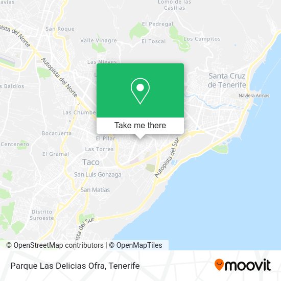 Parque Las Delicias Ofra map