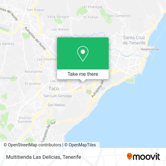 Multitienda Las Delicias map