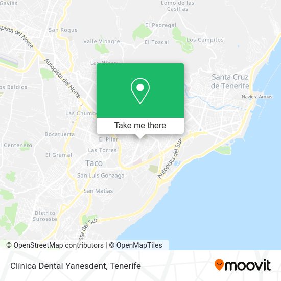 Clínica Dental Yanesdent map