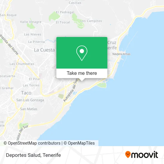 Deportes Salud map