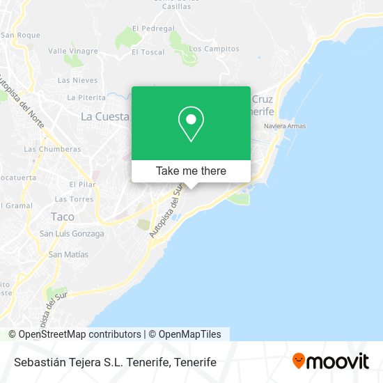 Sebastián Tejera S.L. Tenerife map