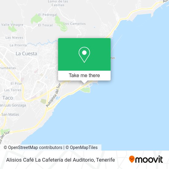 Alisios Café La Cafetería del Auditorio map