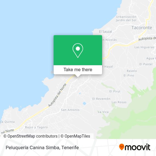 Peluquería Canina Simba map