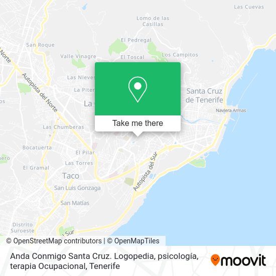 Anda Conmigo Santa Cruz. Logopedia, psicología, terapia Ocupacional map