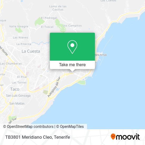 TB3801 Meridiano Cleo map