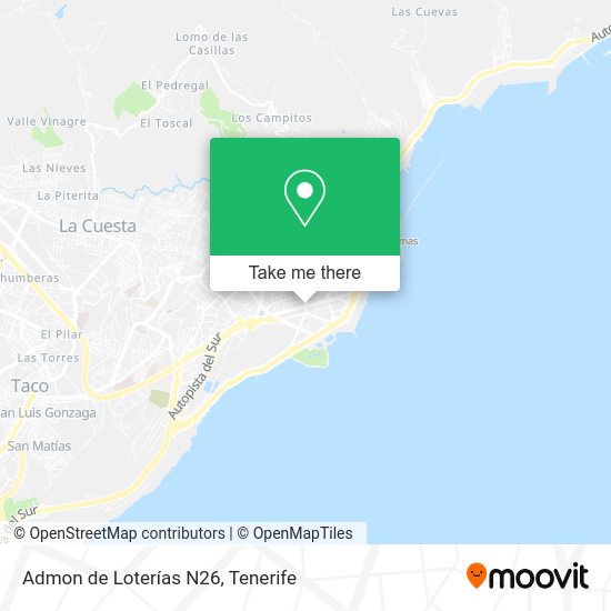 Admon de Loterías N26 map