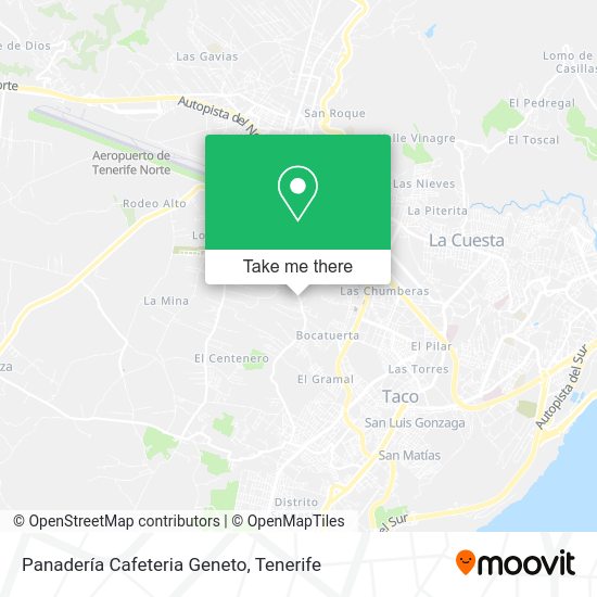 Panadería Cafeteria Geneto map