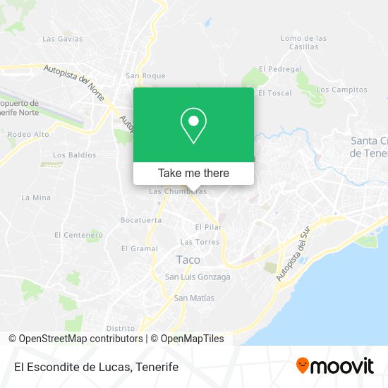 El Escondite de Lucas map