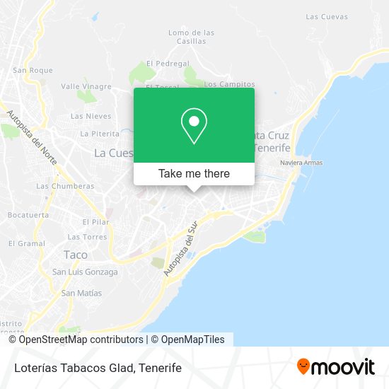Loterías Tabacos Glad map