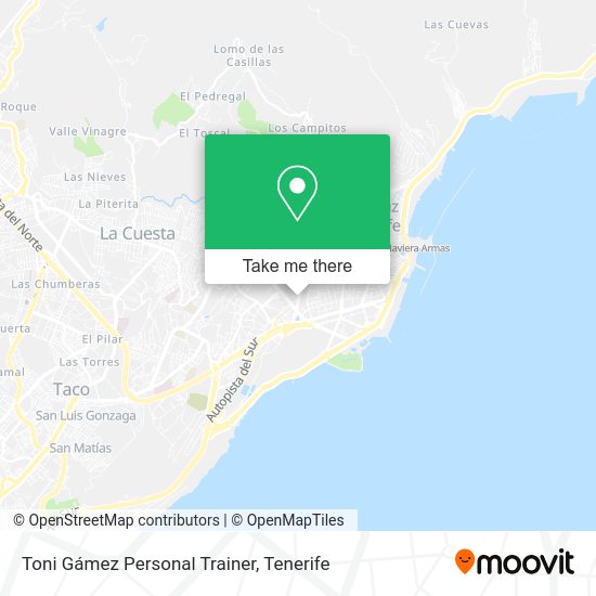 Toni Gámez Personal Trainer map