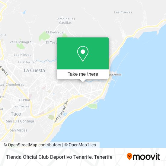 Tienda Oficial Club Deportivo Tenerife map