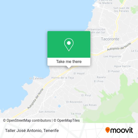 Taller José Antonio map