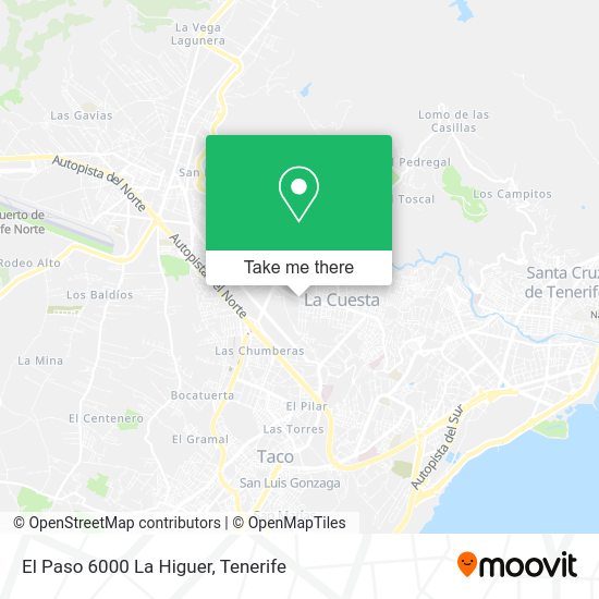 El Paso 6000 La Higuer map