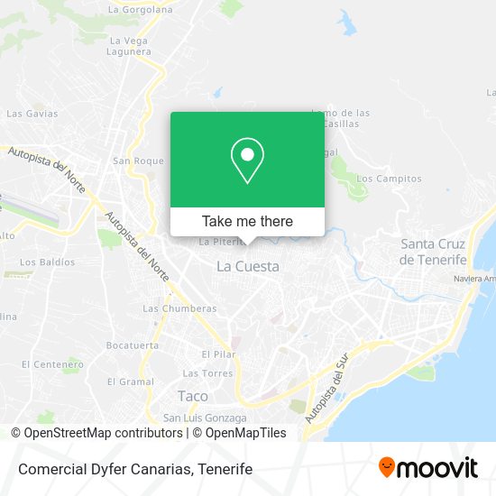 Comercial Dyfer Canarias map