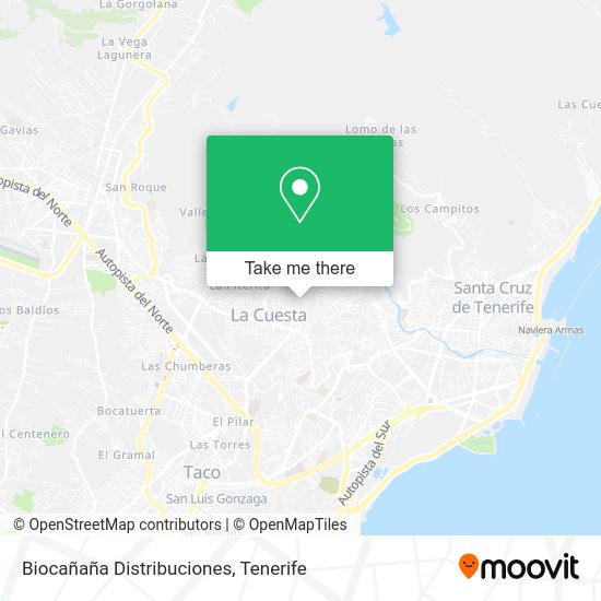 Biocañaña Distribuciones map