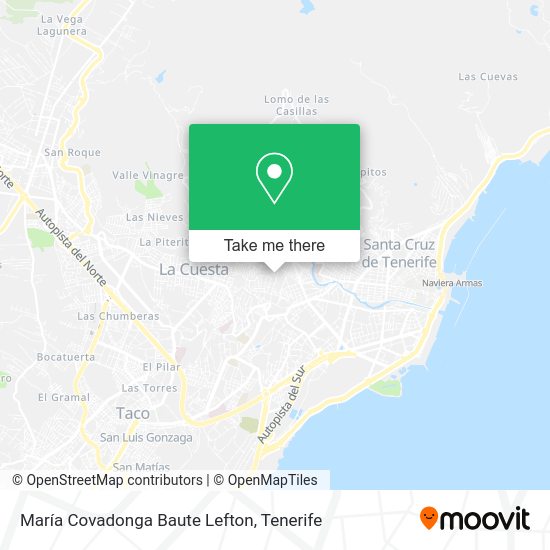 María Covadonga Baute Lefton map