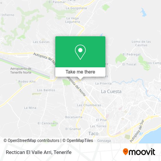 Rectican El Valle Arri map