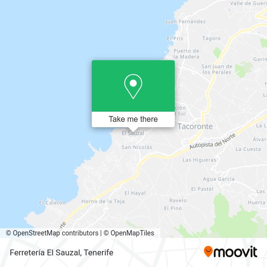 Ferretería El Sauzal map