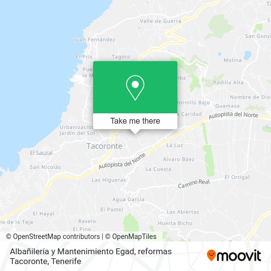 Albañilería y Mantenimiento Egad, reformas Tacoronte map