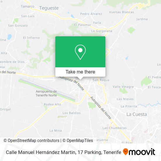 Calle Manuel Hernández Martin, 17 Parking map