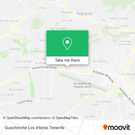 Guachinche Los Vitorie map