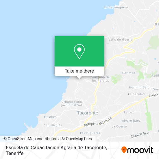Escuela de Capacitación Agraria de Tacoronte map