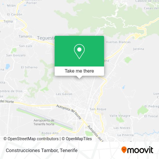 Construcciones Tambor map