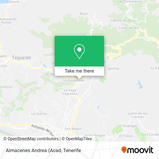 Almacenes Andrea map