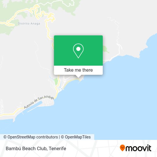 Bambú Beach Club map