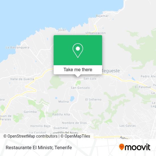 Restaurante El Ministr map