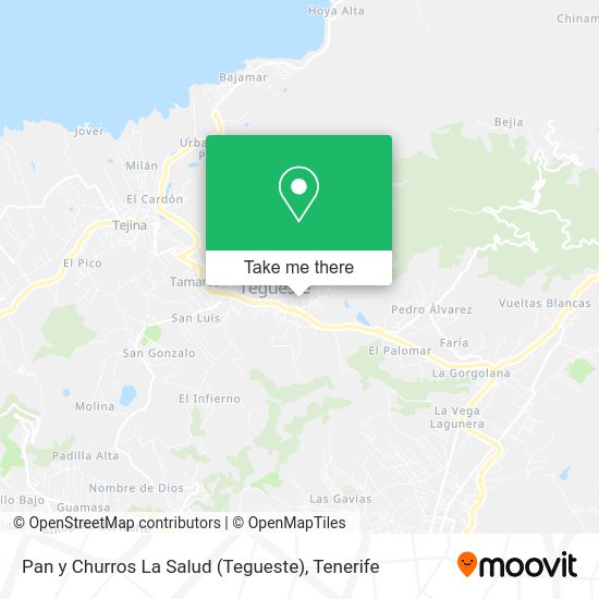 Pan y Churros La Salud (Tegueste) map