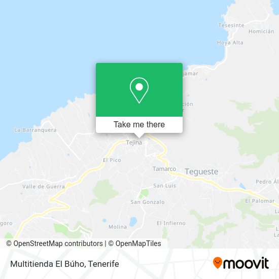 Multitienda El Búho map