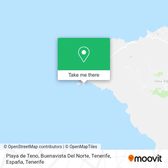 Playa de Teno, Buenavista Del Norte, Tenerife, España map