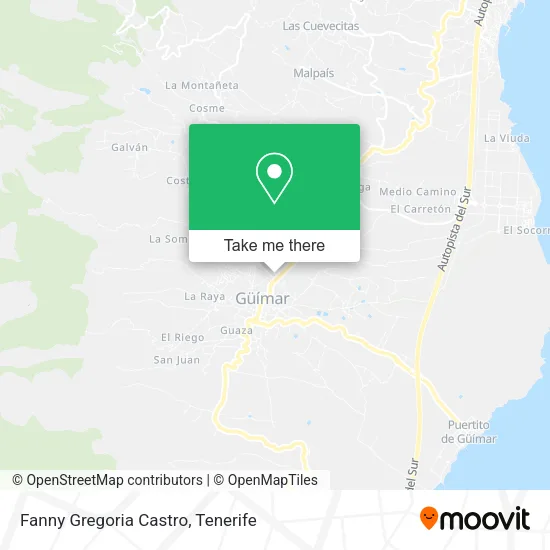 Fanny Gregoria Castro map