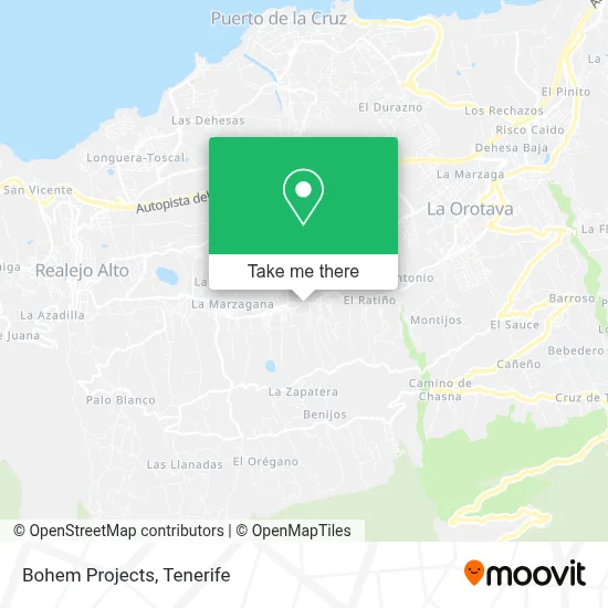 Bohem Projects map