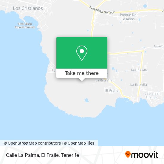 Calle La Palma, El Fraile map