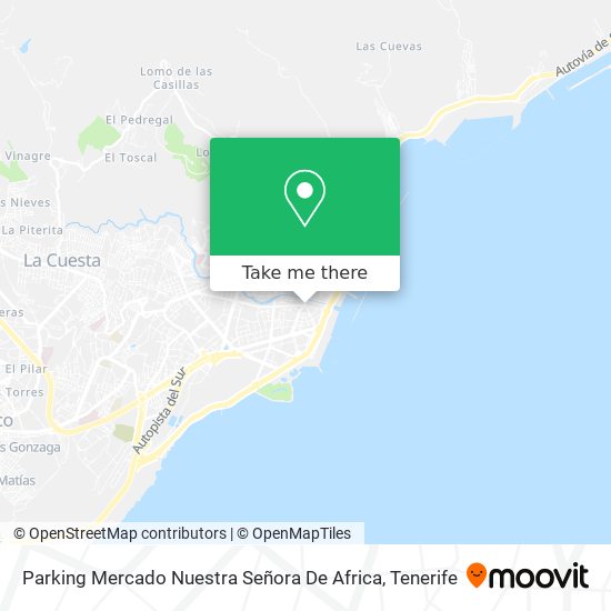 mapa Parking Mercado Nuestra Señora De Africa