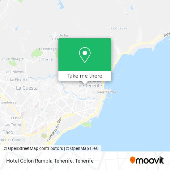 Hotel Colon Rambla Tenerife map