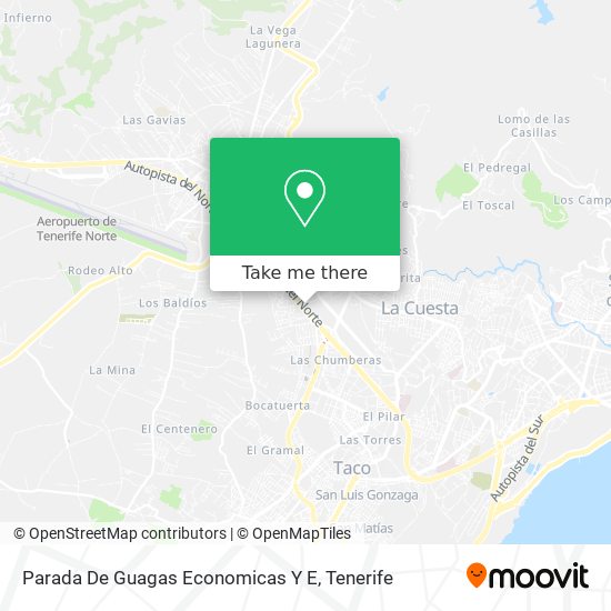 Parada De Guagas Economicas Y E map