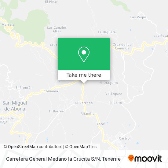 Carretera General Medano la Crucita S / N map